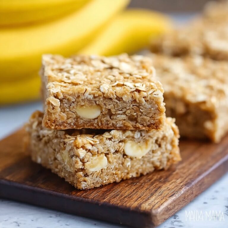 Irresistible Banana Oatmeal Bars for Healthy Snacking Recipe