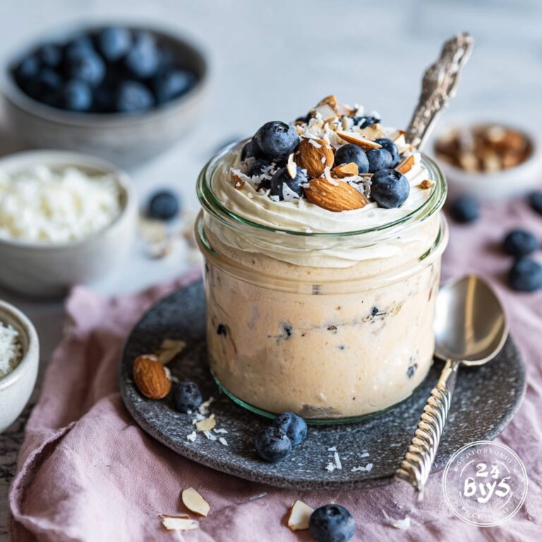 Blueberry Overnight Oats with Yogurt Recipe