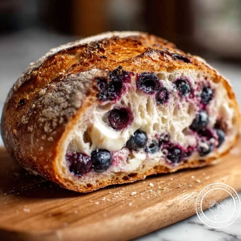 Lemon Blueberry Sourdough Bread: Juicy & Creamy Bliss Recipe