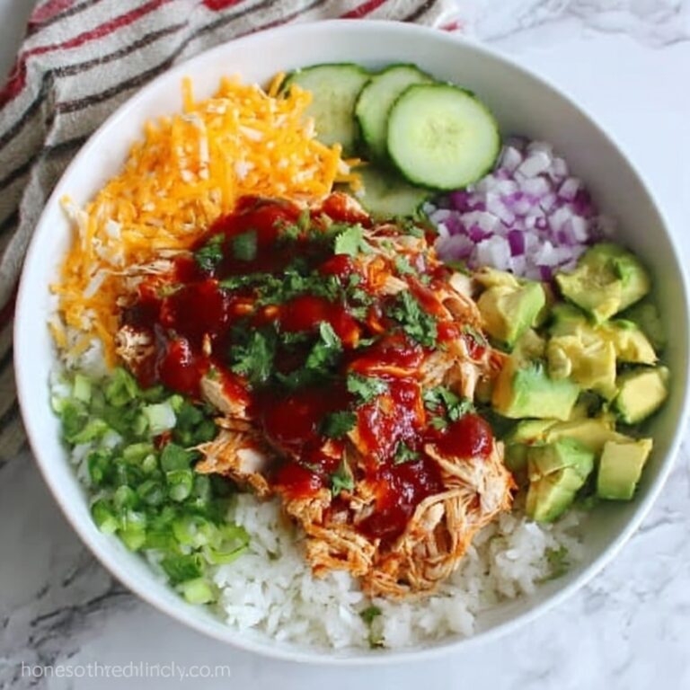 Low Carb BBQ Chicken Bowl Recipe