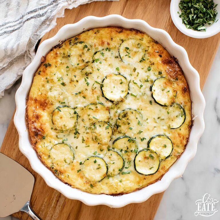 Crustless Zucchini Pie Recipe