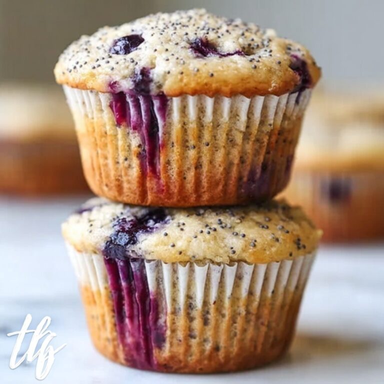 Sourdough Blueberry Lemon Poppy Seed Muffins Recipe
