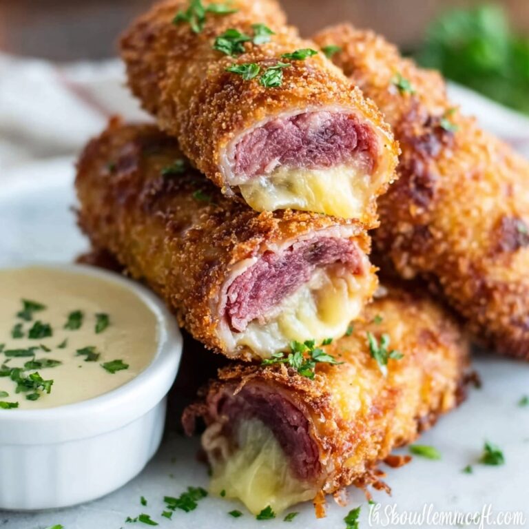 Keto Crispy Reuben Roll-Ups – Gluten-Free, Low-Carb Deli Snack Recipe