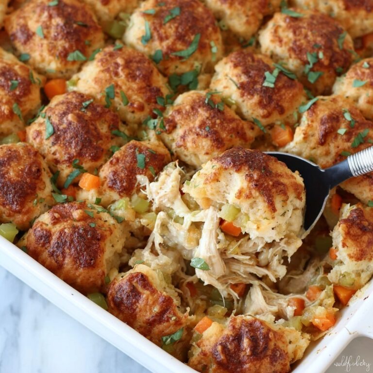 Chicken Pot Pie with Buffalo Sauce and Cheddar Biscuit Topping Recipe