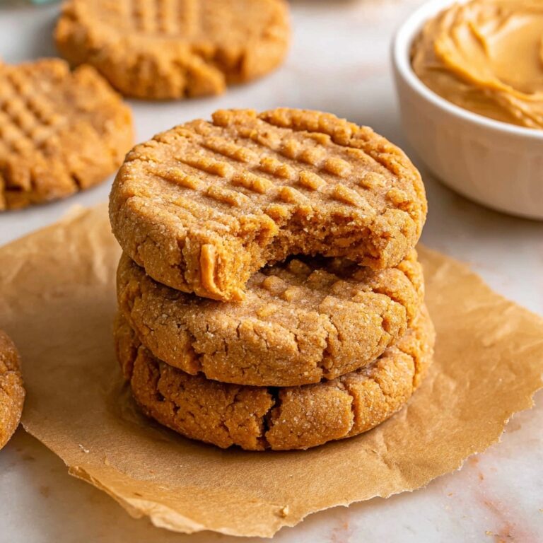 3 Ingredient Peanut Butter Cookies Recipe