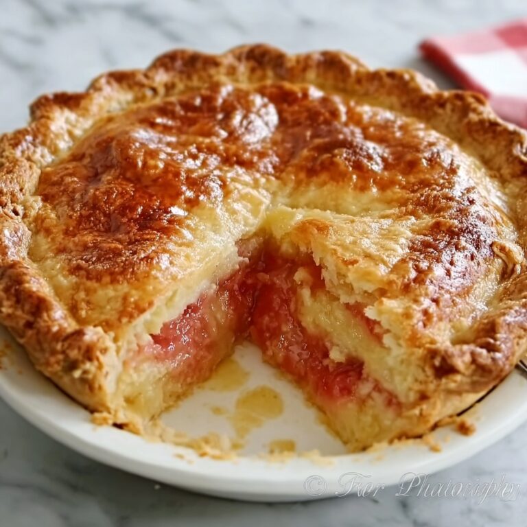 Rhubarb Custard Pie Recipe