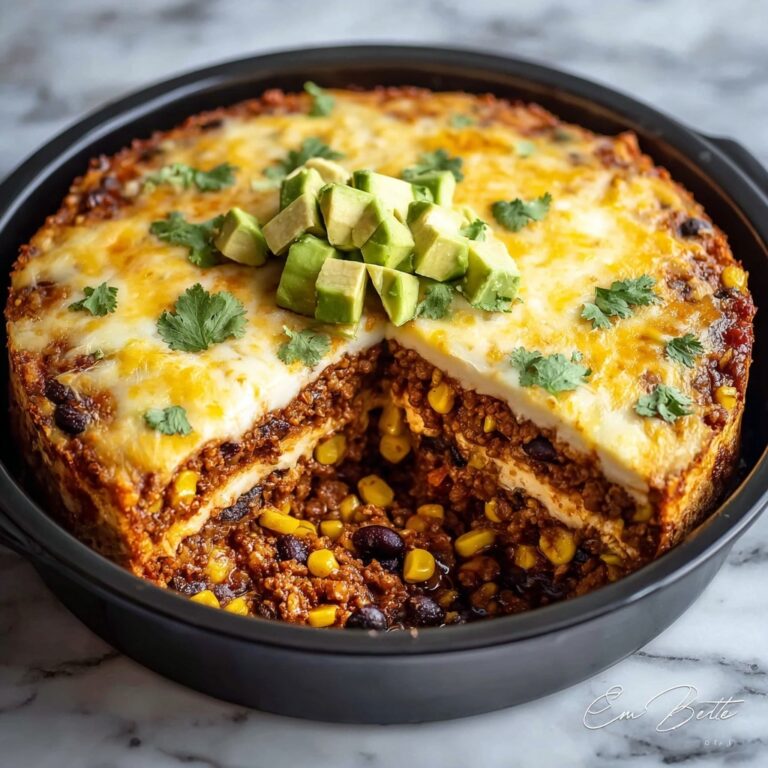 Slow Cooker Beef and Bean Taco Casserole Recipe