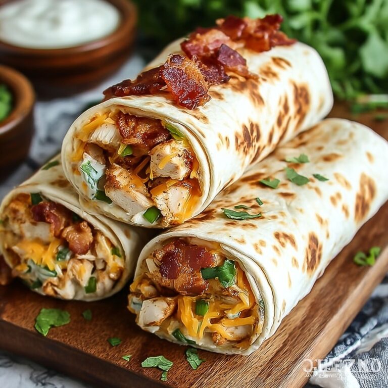 Crispy Bacon Chicken Ranch Wraps Recipe