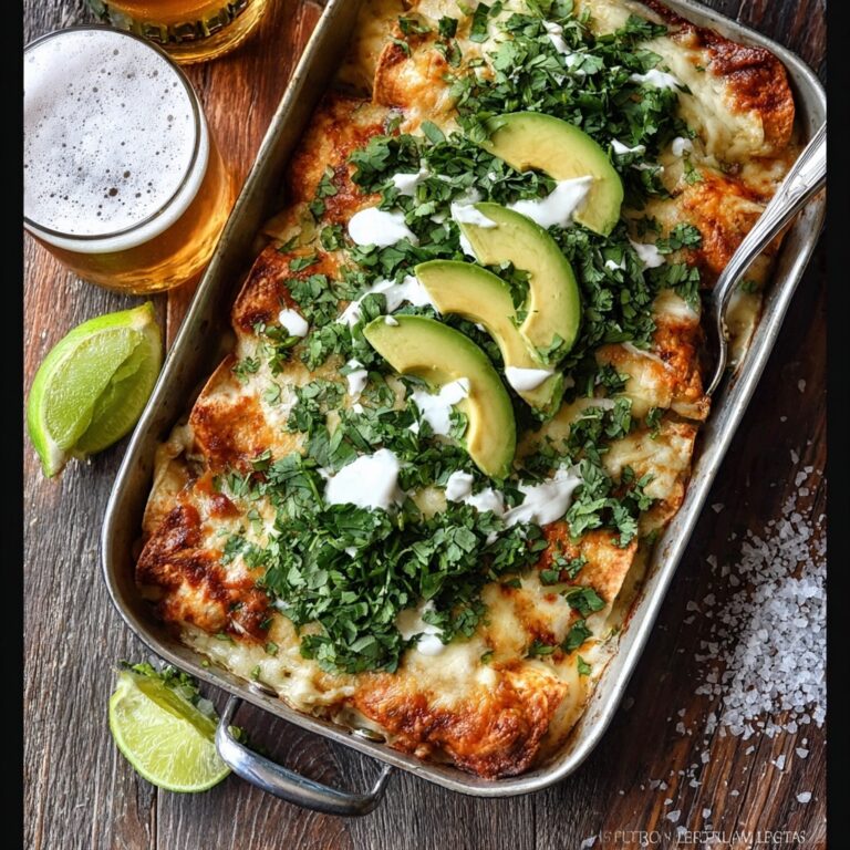 Creamy White Chicken Poblano Enchiladas Recipe