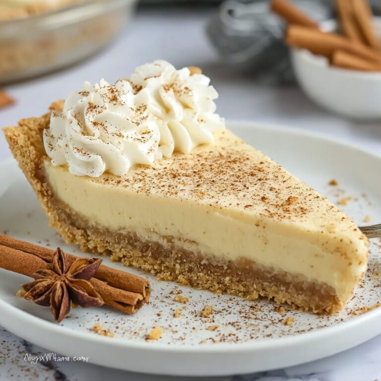 Eggnog Pie with Warm Spices and Silky Custard Recipe