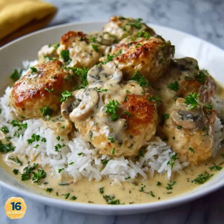 Quick & Easy Creamy Smothered Chicken & Rice Dinner Recipe