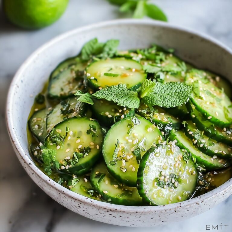 Honey Lime Cucumber Salad Recipe