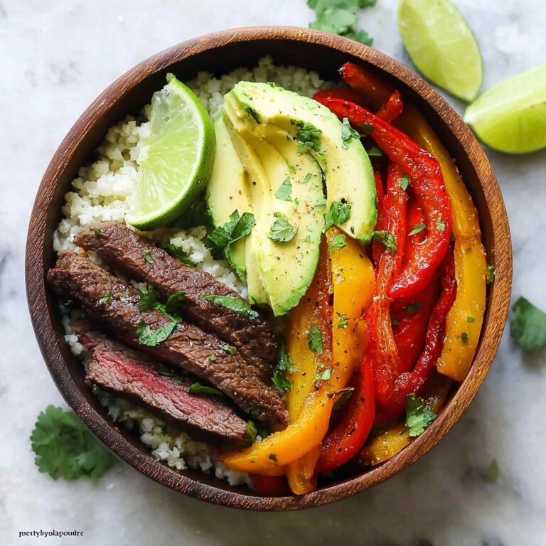 Low Carb Steak Fajita Bowl Recipe: Bold, Fresh & Flavor-Packed Recipe