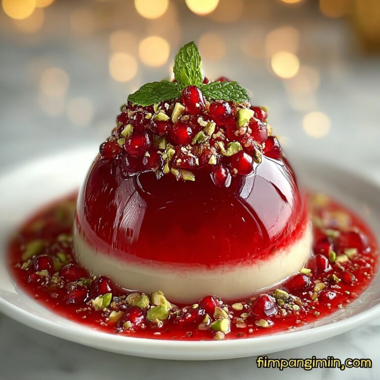 Pomegranate Mousse Dome Recipe