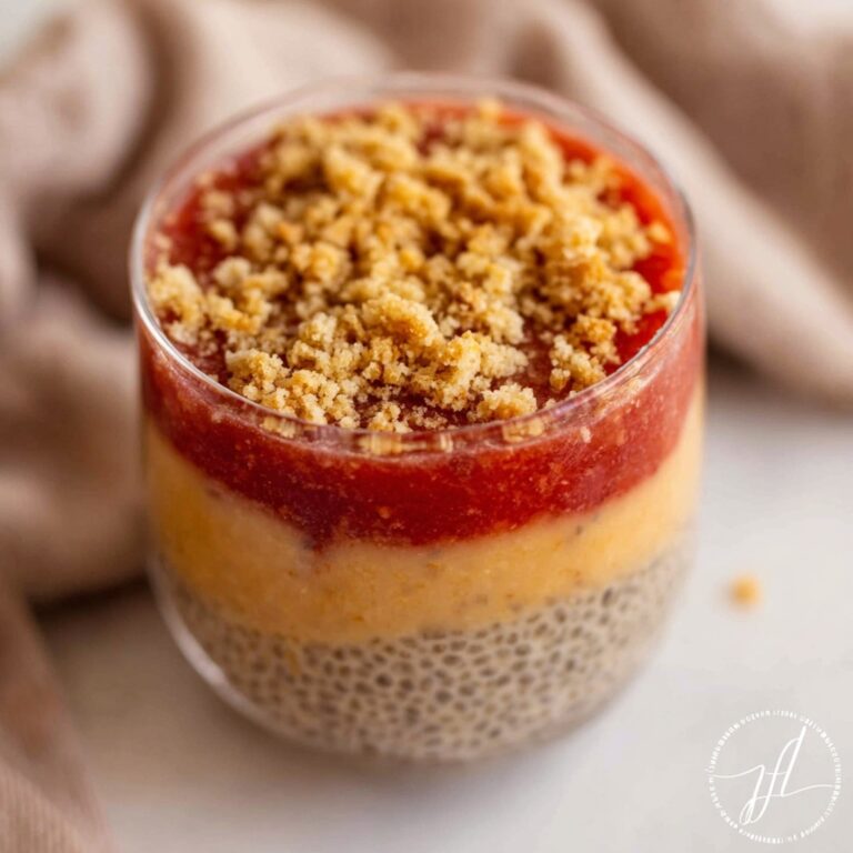 Peach Cobbler Chia Pudding Recipe