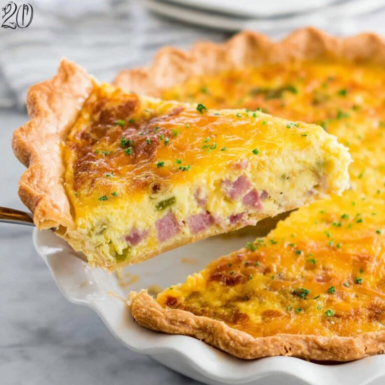Ham and Cheese Quiche Recipe