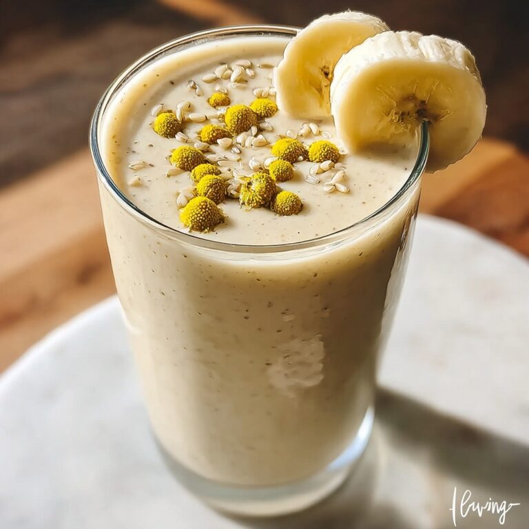 Banana Chamomile Tea Smoothie for a Soothing Sip Recipe