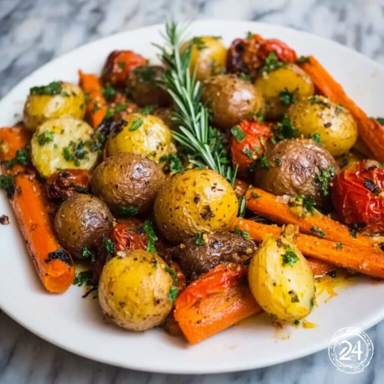 Roasted Potatoes and Carrots with Herbs: Crispy & Flavorful Delight Recipe