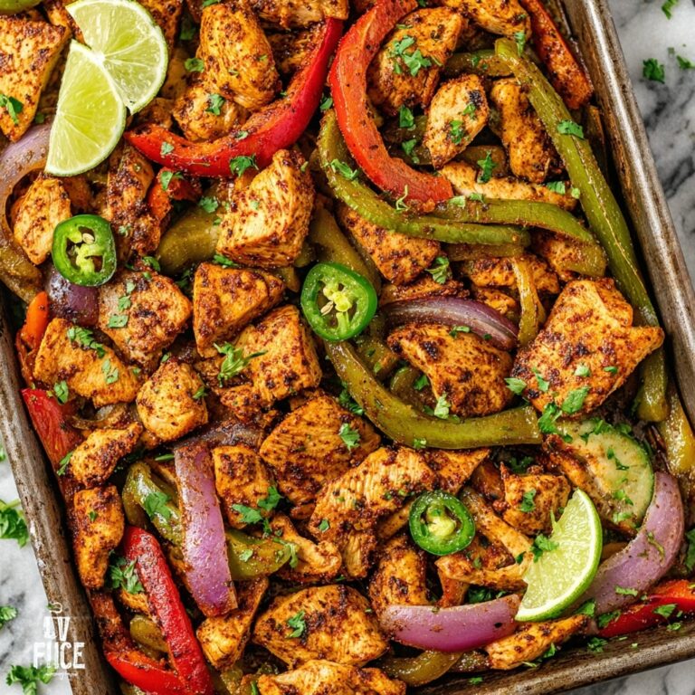 Honey Lime Sheet Pan Chicken Fajitas Recipe