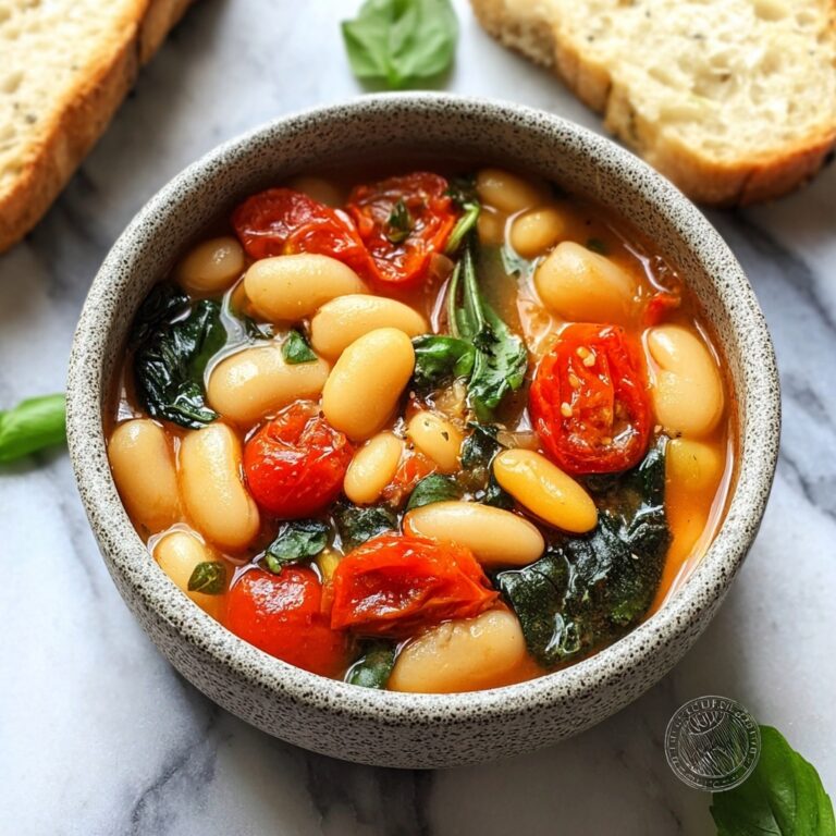 Burst Tomato Basil Butter Beans – Quick Vegan Comfort Food Recipe