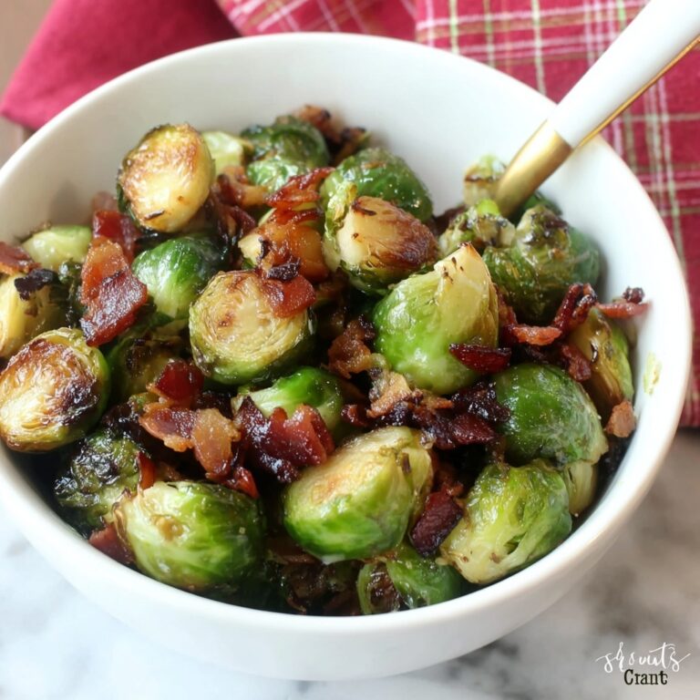 Caramelized Brussels Sprouts with Bacon Jam Recipe
