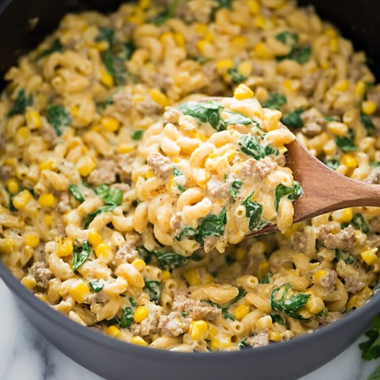 Sausage, Corn, and Spinach Orzo Recipe