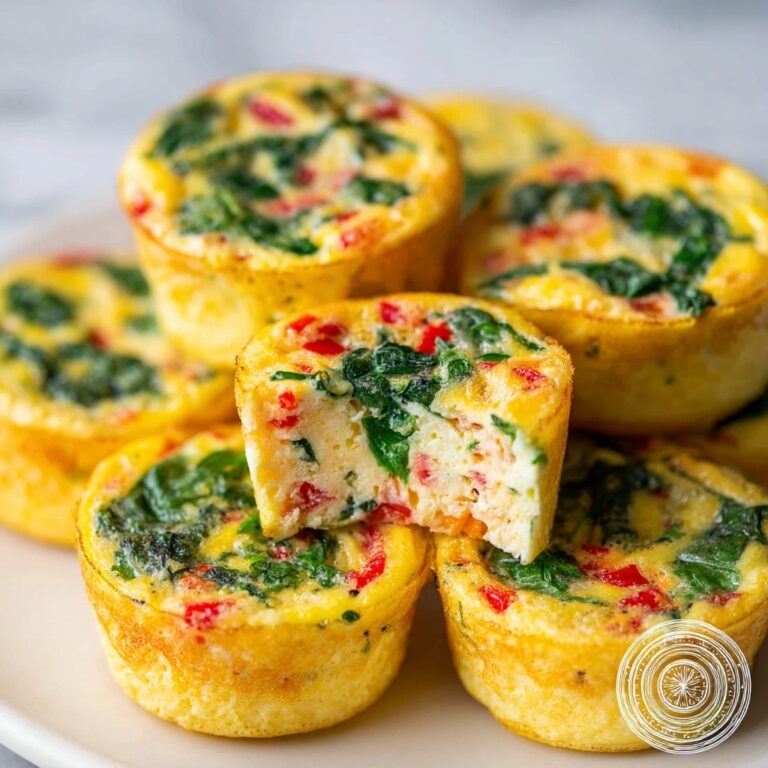 Instant Pot Egg Bites with Red Pepper and Spinach Recipe