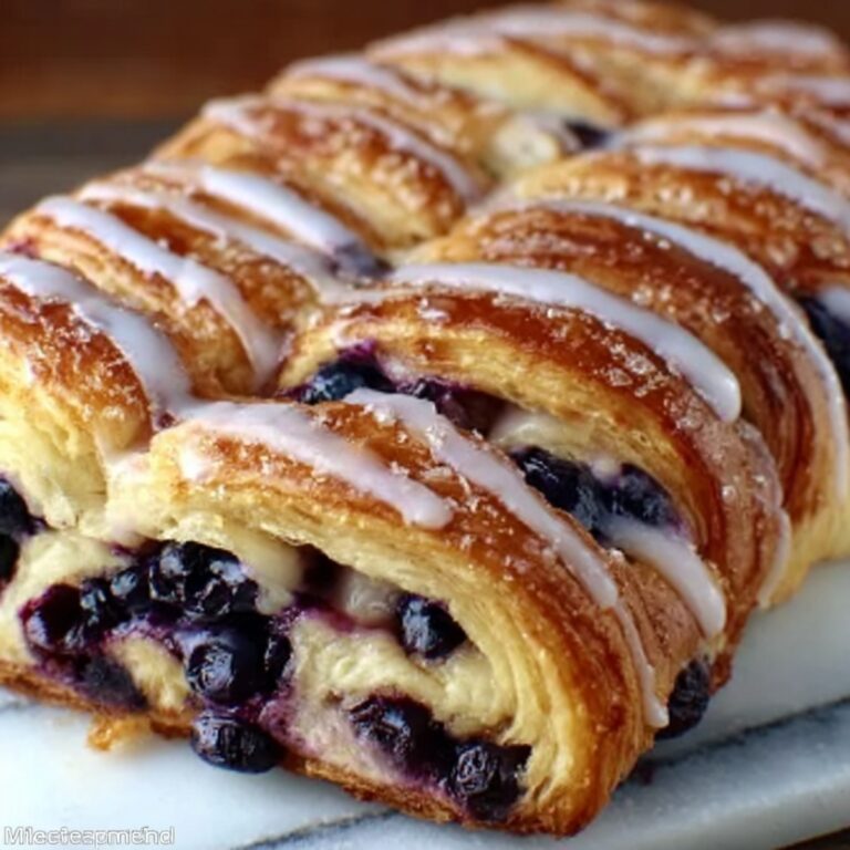 Blueberry Cream Cheese Pastry Braid Recipe