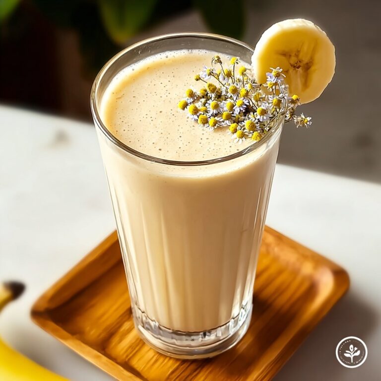 Banana Chamomile Tea Smoothie for Refreshing Calmness Recipe