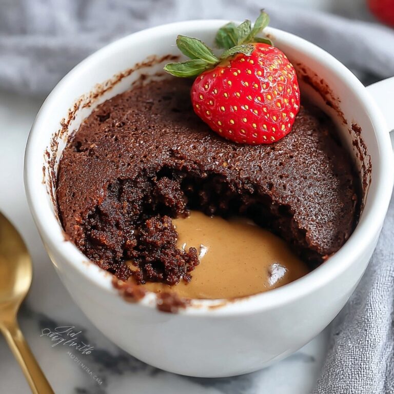 Valentine’s Day Flourless Nutella Mug Cake Recipe