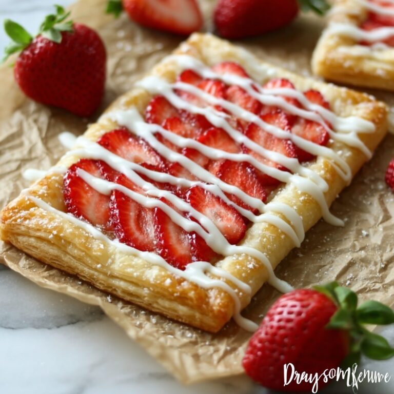 Strawberry Lemon Danish Pastries Recipe