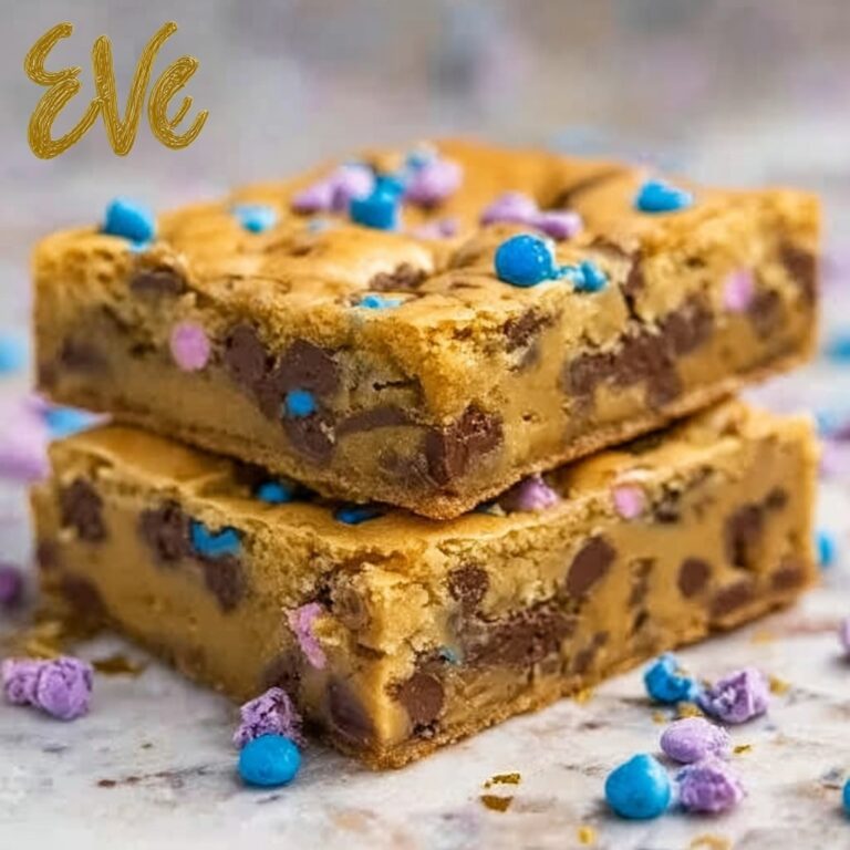 Cake Mix Cookie Bars with Easter M&Ms and Chocolate Chips Recipe