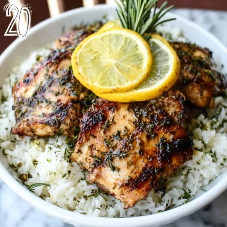 Lemon Herb Chicken and Rice Recipe