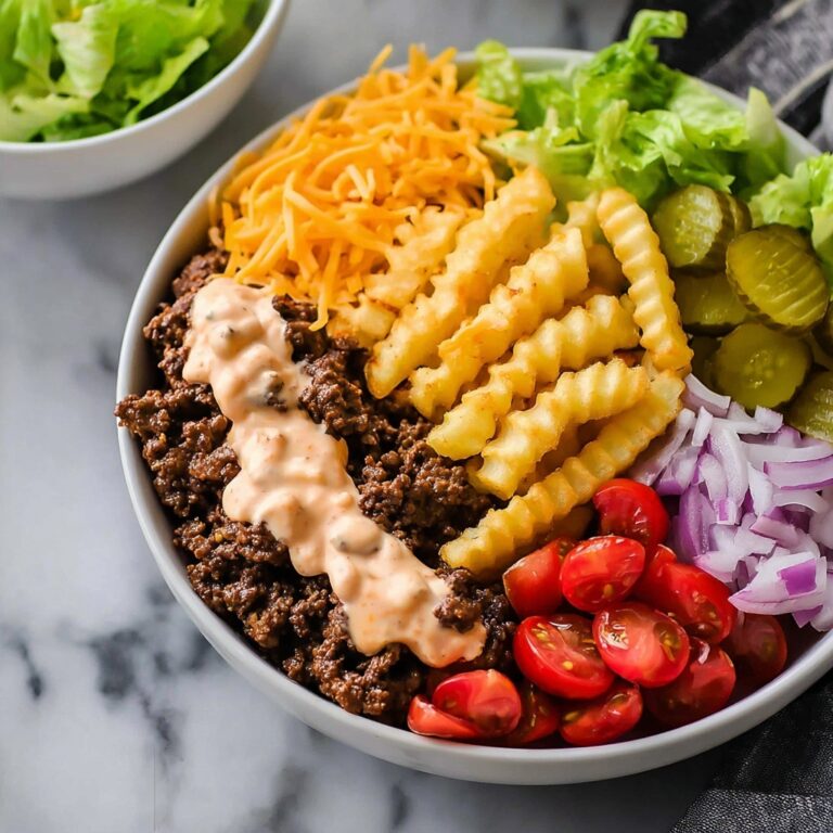 Cheeseburger Bowls with Copycat Big Mac Sauce Recipe