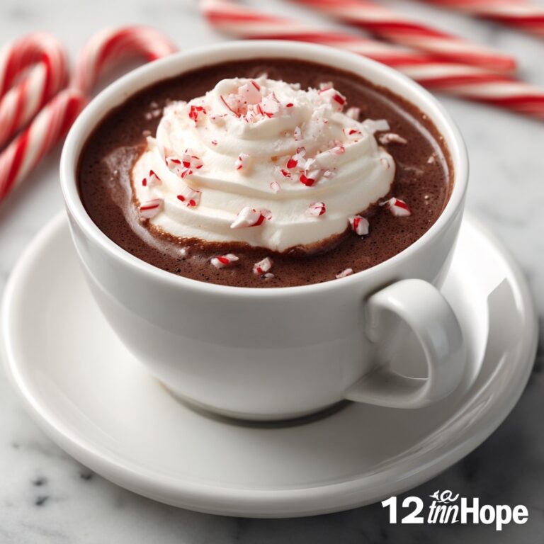 Rich Peppermint Hot Chocolate Recipe