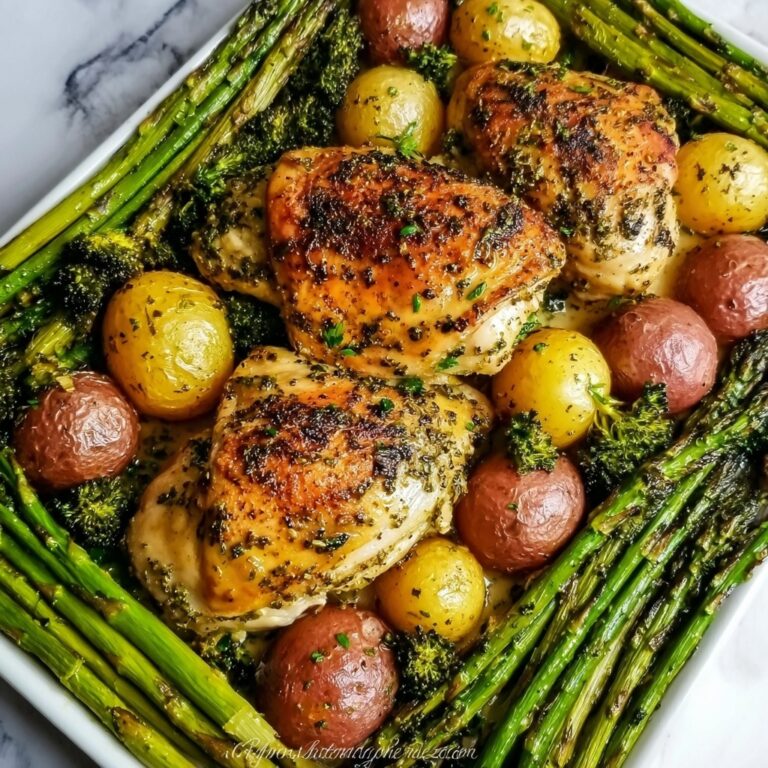 Sheet Pan Garlic Butter Chicken and Veggies Recipe