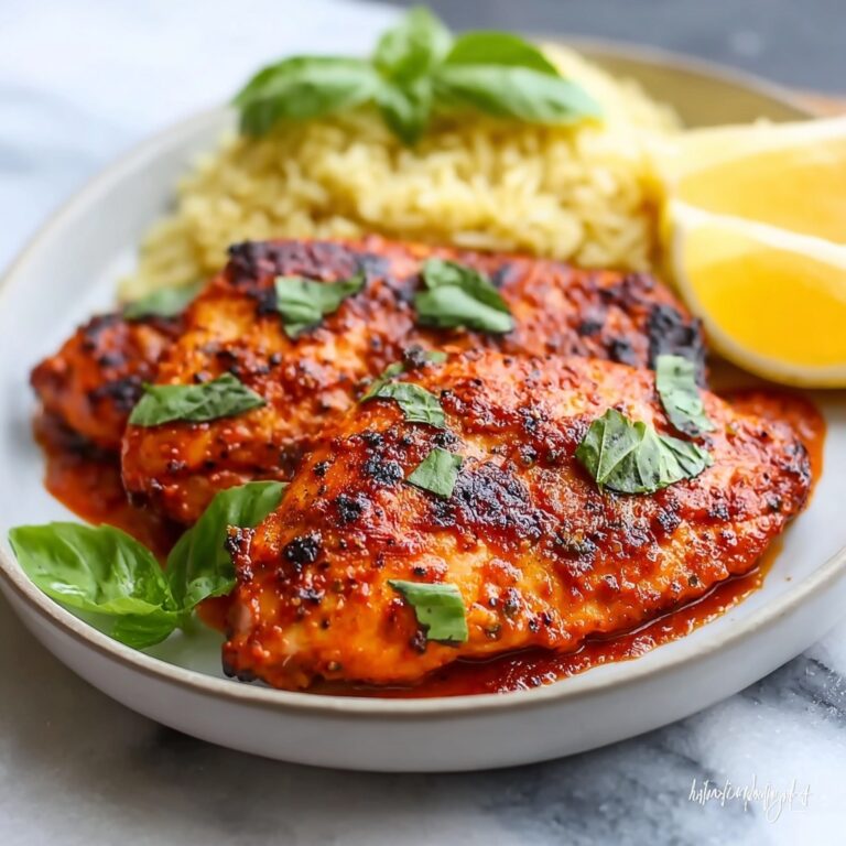 Creamy Chicken with Roasted Red Pepper Sauce Recipe
