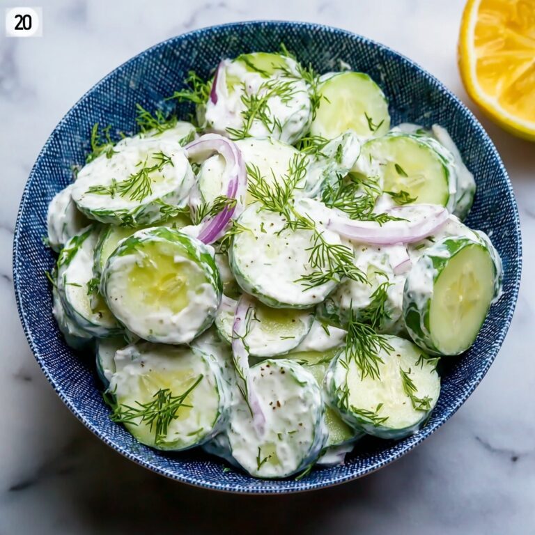 Cool and Creamy Tzatziki Cucumber Salad Recipe