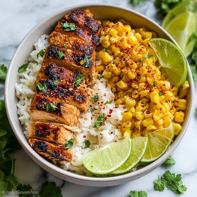 Delicious Street Corn Chicken Rice Bowl Recipe
