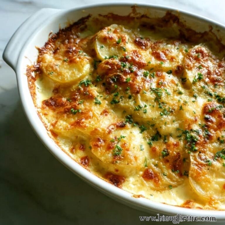 Dad’s Creamy & Cheesy Au Gratin Potatoes Recipe