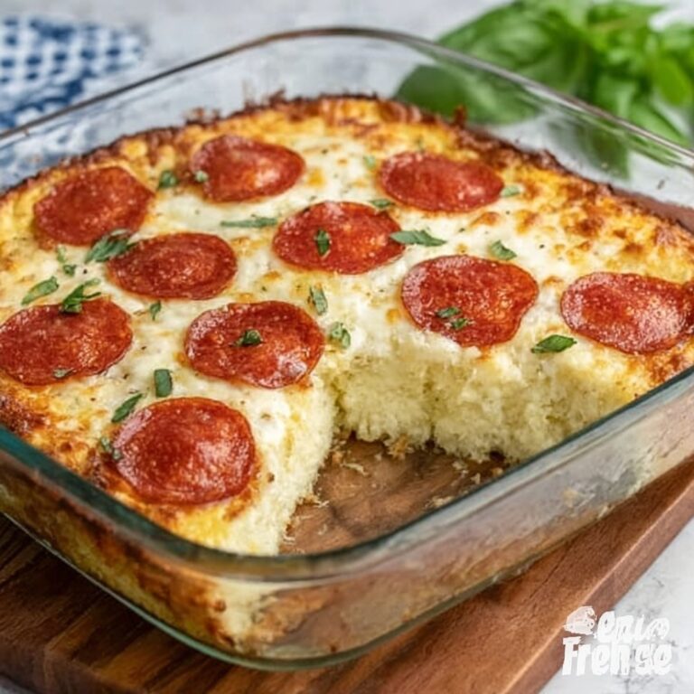 Pizza Cottage Cheese Bake Recipe