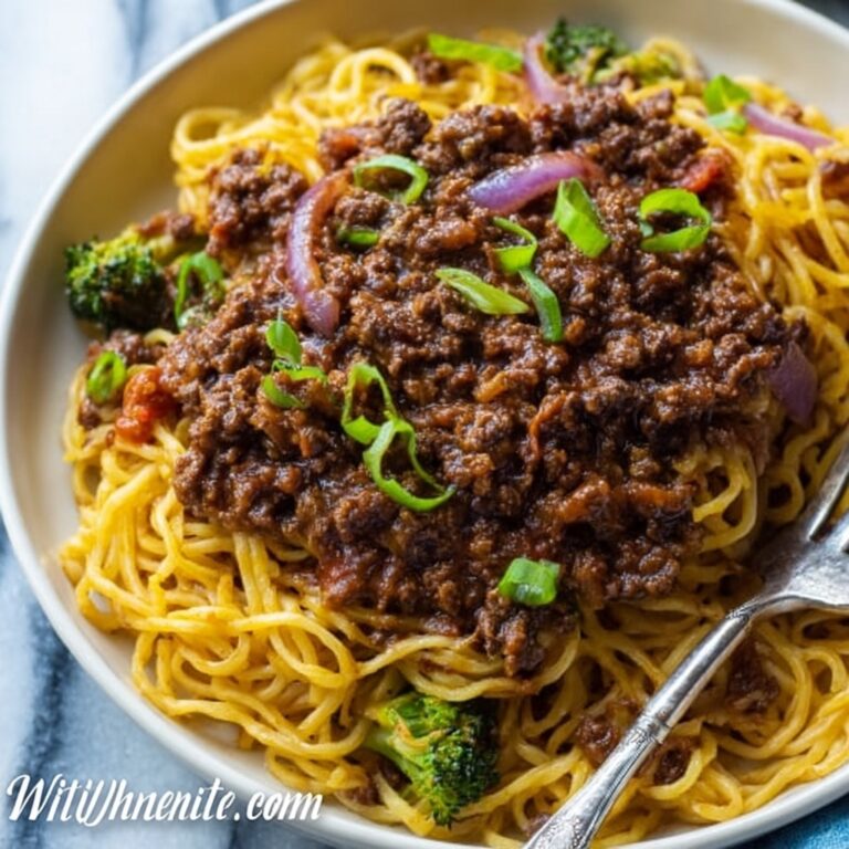 Caramelized Beef and Peanut Noodles Recipe