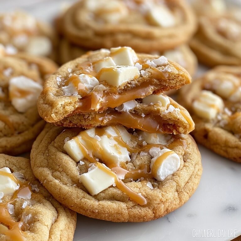 White Chocolate Caramel Chunk Cookies Recipe