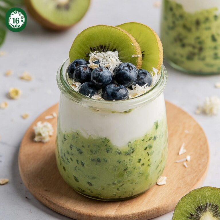 Vegan Matcha Overnight Oats Recipe