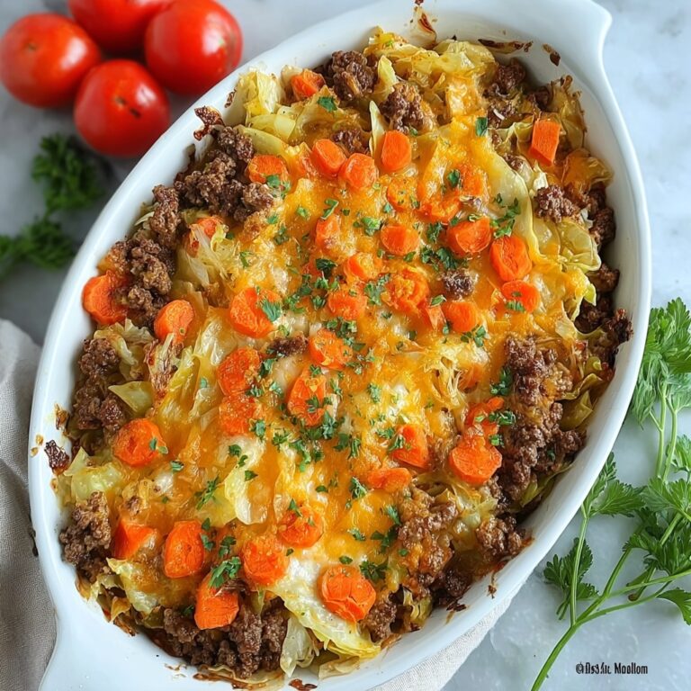 Ultimate Cabbage Hamburger Casserole for Cozy Dinners Recipe