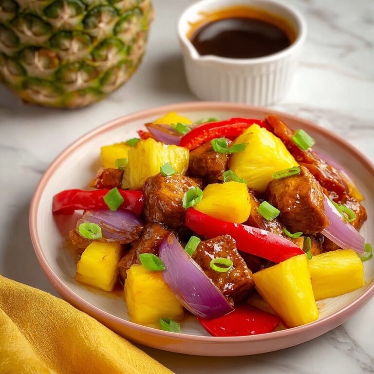 Sweet Crockpot BBQ Pineapple Chicken Recipe