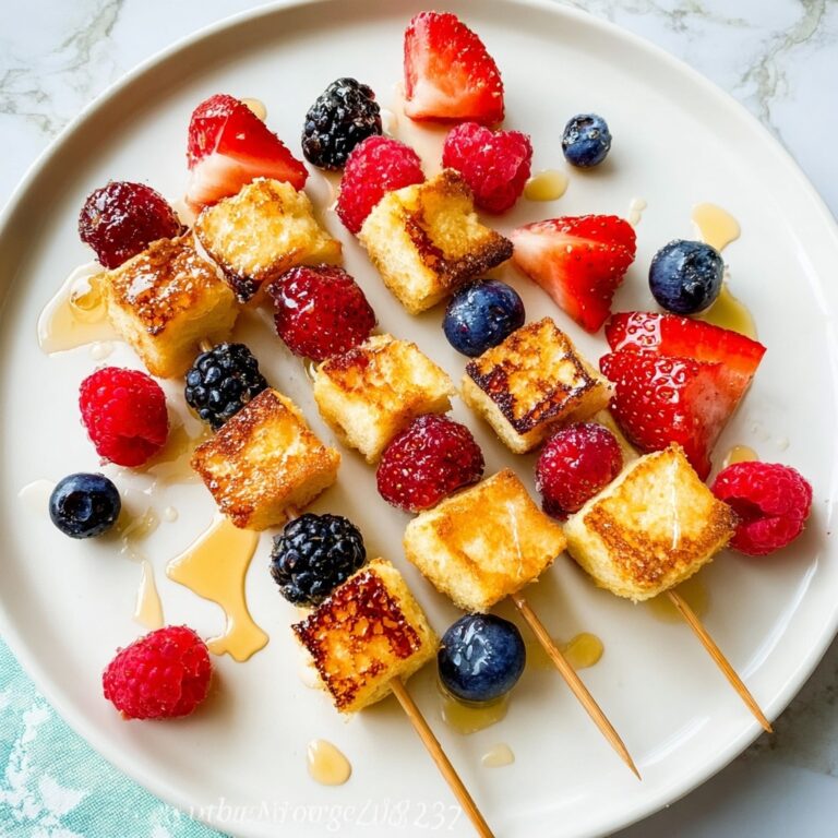 Lemon Pound Cake French Toast Skewers Recipe