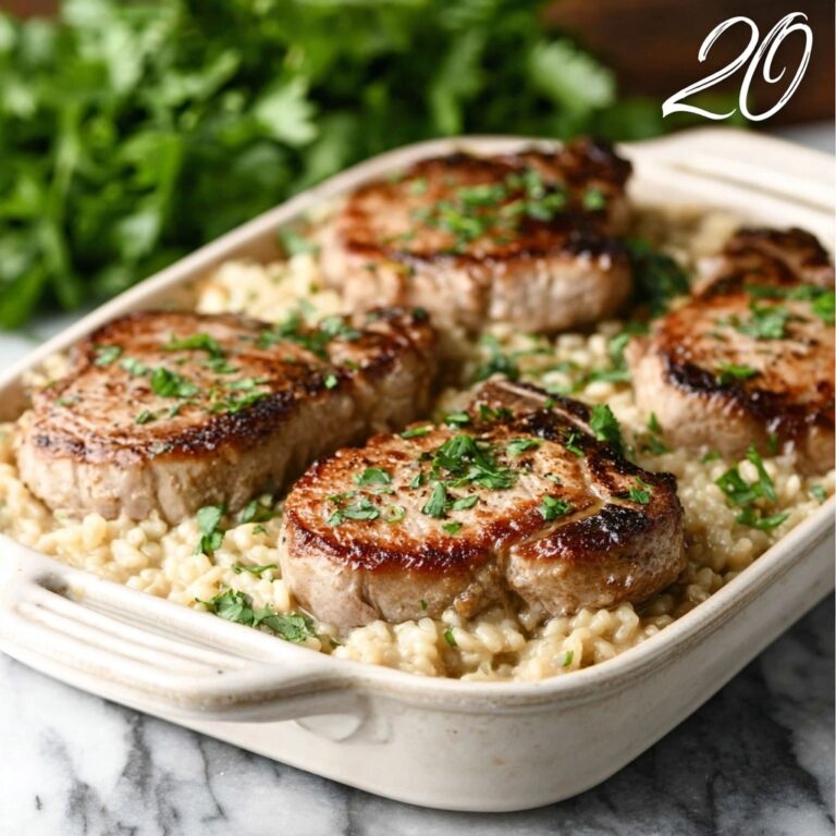 Pork Chops and Rice Casserole Recipe