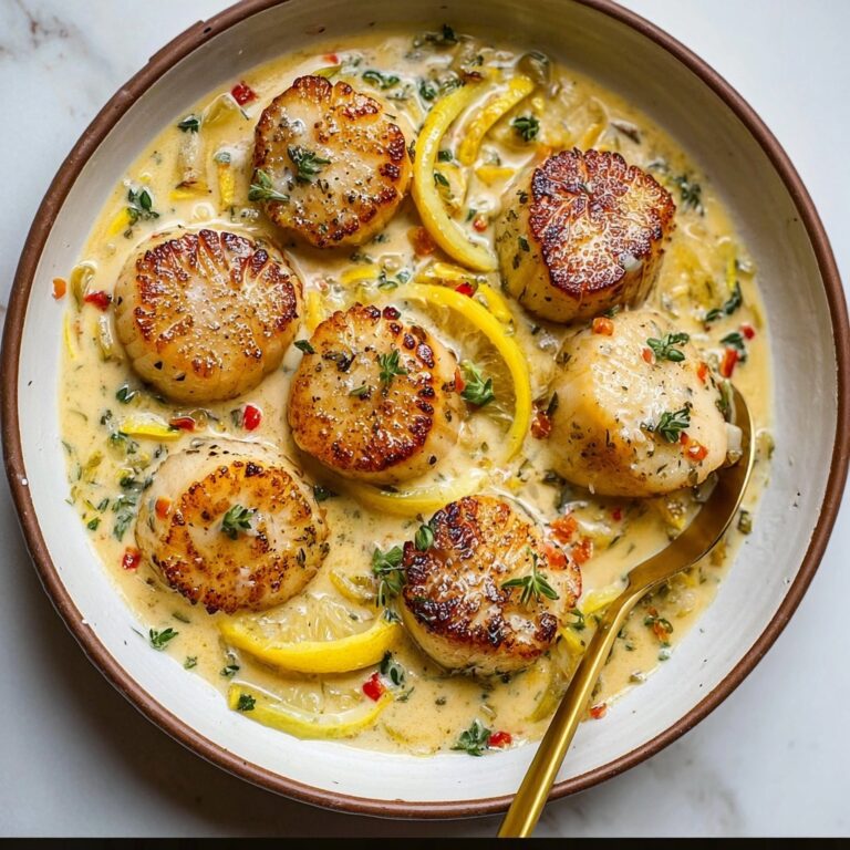 Savory Tuscan Butter Scallops in 25 Minutes Recipe