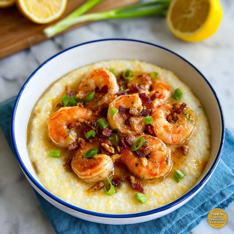 Creamy Shrimp and Grits with Bacon and Lemon Recipe
